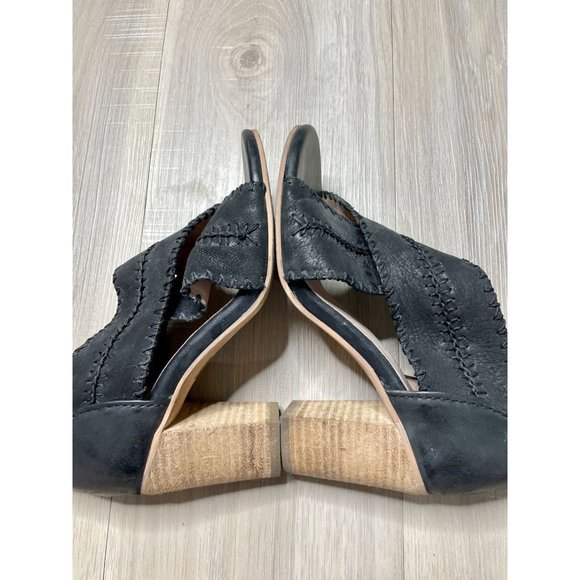 Seychelles Party Up Leather Ankle Mules 6 - Picture 9 of 12